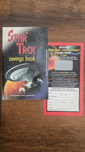 Star Trek First Contact w/ Holo Lenticular Slip VHS 1997 CIB - Picture 8 of 8