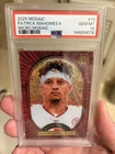 Panini 2025 Mosaic Patrick Mahomes II Micro Mosaic #13 PSA 10