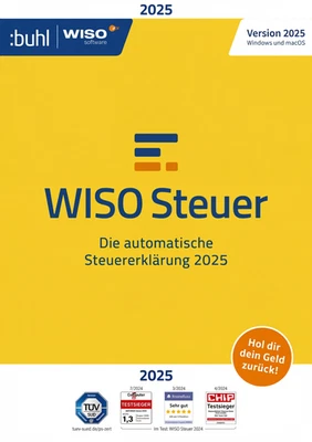 WISO Steuer 2026 (für Steuerjahr 2025) Für Windows, Mac, Smartphones und Tablets - Bild 1 von 4