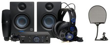 Fender Quantum Complete Interface Monitors Mic Headphones Cables Pop Filter
