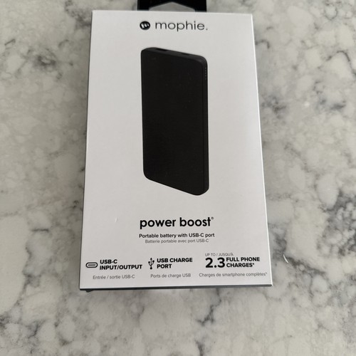Mophie Power Boost Portable Battery Power Bank 10,000 mAh - black - NEW