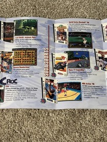 Sega Saturn A World of Games Promotional Catalog/Flyer. Very Rare Excellent