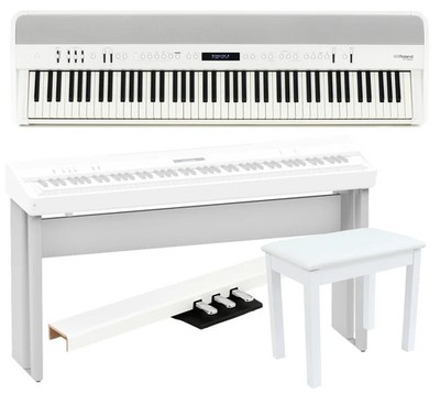 Roland FP-90X Digital Piano Home Bundle- White