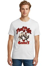 Food-Fight-Of-The-Century Mens Graphic Tee,100% Cotton,Casual Summer Wear