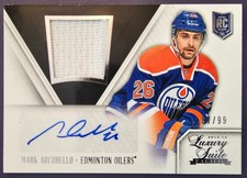 2013-14 Panini Rookie Anthology #178 Mark Arcobello Rookie Patch Auto /99