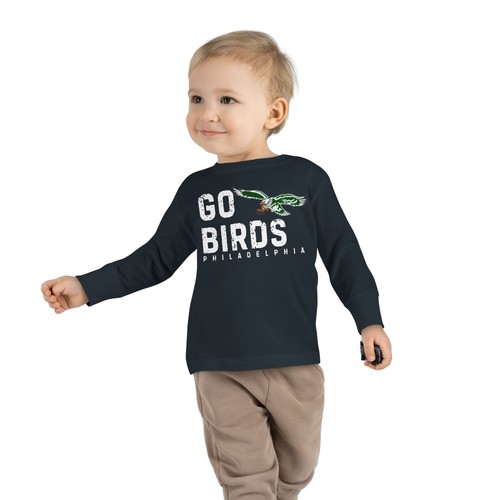 Toddler Philadelphia Football Long Sleeve Tee Kids Eagles Shirt Unisex - Picture 8 of 14