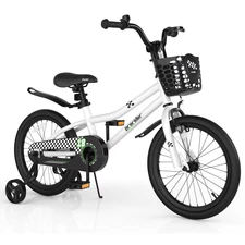 Prorider 18'' Kid'S Bike with Removable Training Wheels & Basket for 4-8 Years O