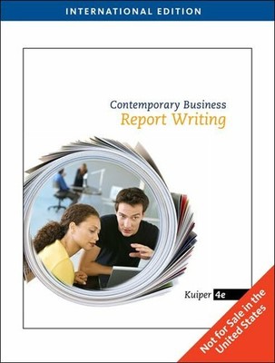 Contemporary Business Report Writing Buch Cengage Learning, Inc