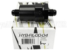 Hybrid Racing Universal Inline Fuel Filter -6an To -6an