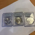 1922-1923 Peace Dollars PCGS MS64 Silver $1 Certified, Lot of 2