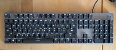 Logitech K845 Mechanical Illuminated Wired Keyboard Backlit Aluminium TESTED