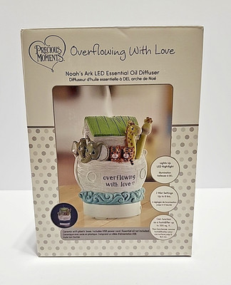 Precious Moments LED Essential Oil Diffuser Noah's Ark Overflowing With Love NOB