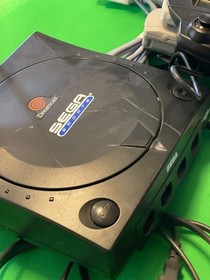 Sega Dreamcast Sega Sports Edition Black Console With Controller Cables Tested