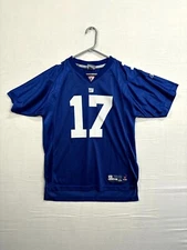 Reebok On Field Jersey Youth XL Blue New York Giants Plaxico Burress #17