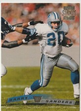 Barry Sanders -  1996  Topps Stadium Club # 120 -  Football Card