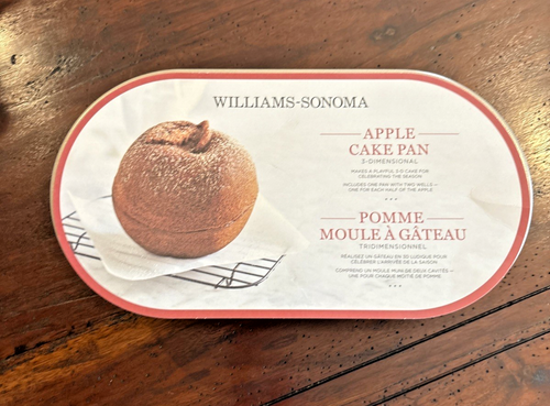 WILLIAMS SONOMA Nordic Ware 3-D / 3-Dimensional Whole Apple Cake Pan - New - 第 1/6 張圖片