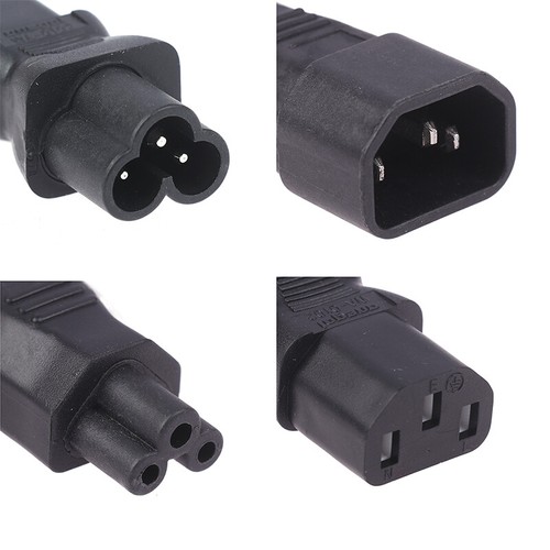 IEC320 Convert Connector UPS PDU Male To Female EU US Power Plug Adapter Socket - Photo 4/18