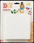 x4 Large White Interlocking Square Hama Beads Peg Boards for Hama Midi Bead