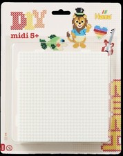 x4 Large White Interlocking Square Hama Beads Peg Boards for Hama Midi Bead