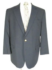 Brooks Brothers 1818 Madison Mens Navy 2 Btn Loro Piana Blazer 46L Canada Made