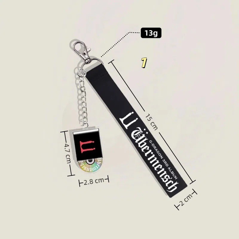 1pc Kpop G-DRAGON 3rd Album Übermensch Phone Strap Lanyard