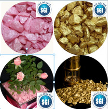 Silk Chippings PINK or GOLD Table Garden Pebbles Plants Craft Pebbles Memorial
