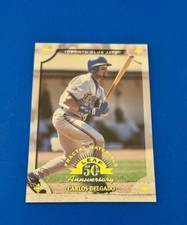 1998 Leaf Fractal Materials #78 Carlos Delgado LY #/900 Toronto Blue Jays Legend