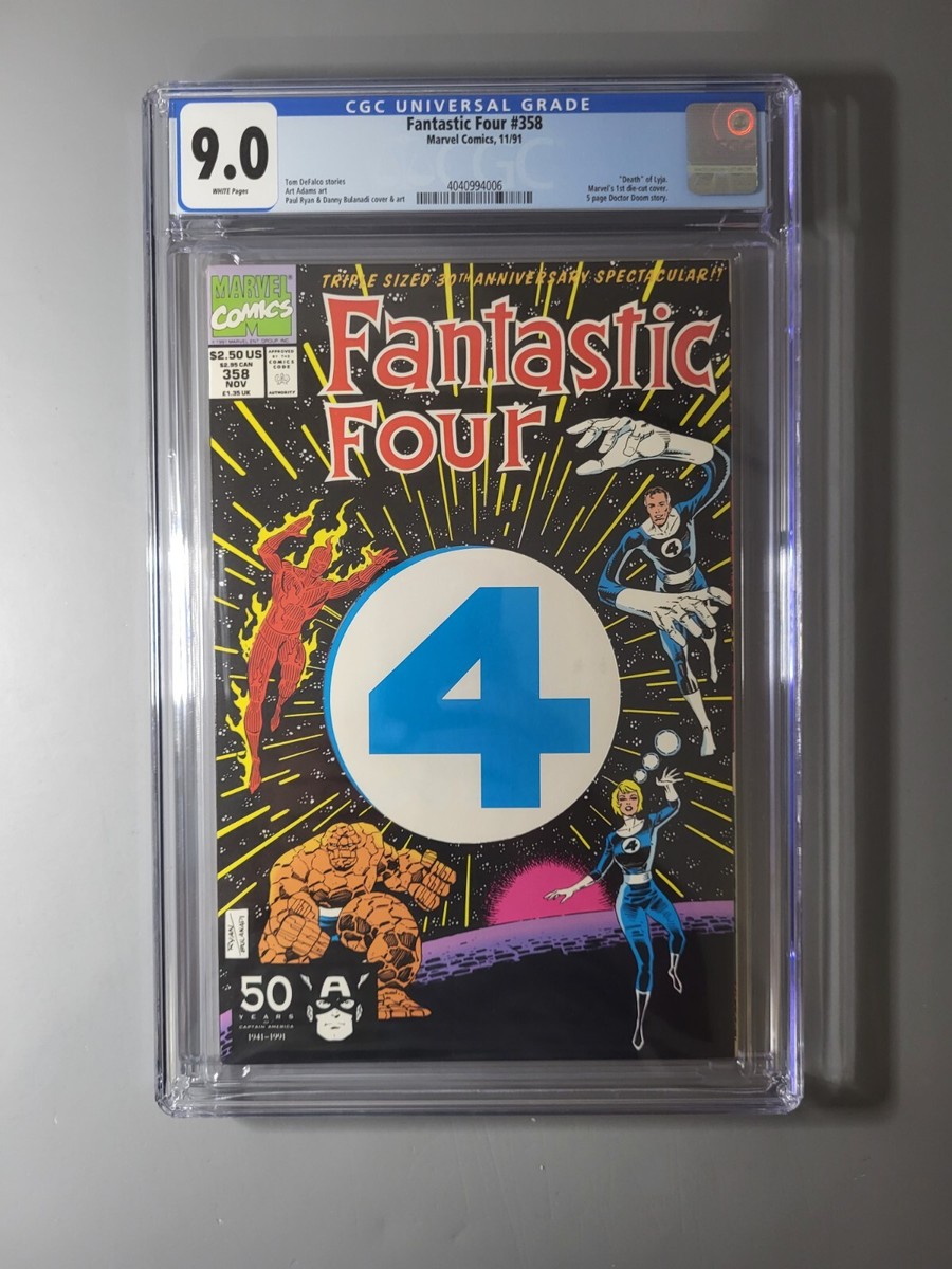 ♡ FANTASTICS Fantastic Four 358 cgc 9.0 Marvel 1991 1st appearance of Paibok