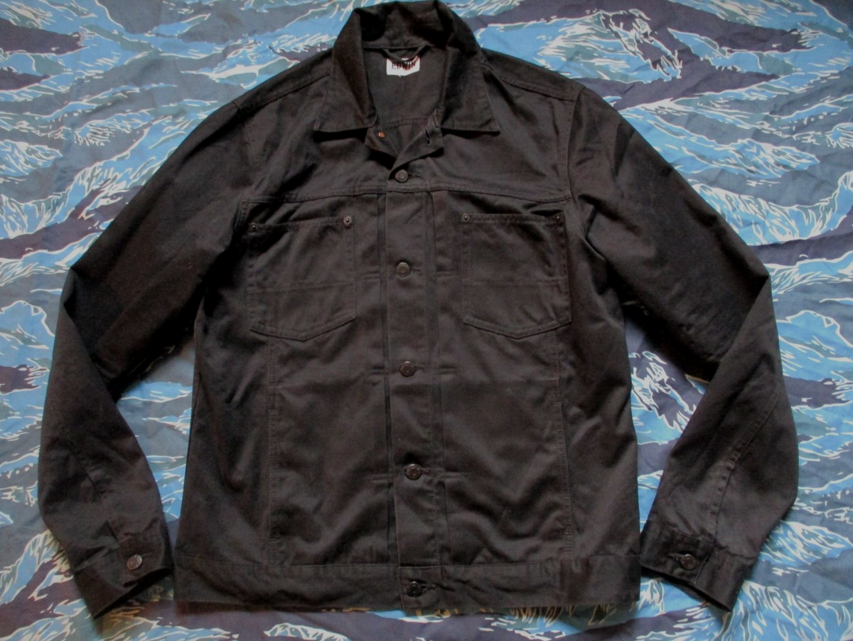 EDWIN Tokyo Japan Vintage fashion PANHEAD black denim JACKET