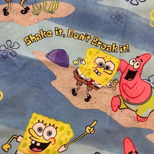 Nickelodeon Full Size Top Sheet Spongebob Square Pants Patrick Cartoon - 第 3/13 張圖片