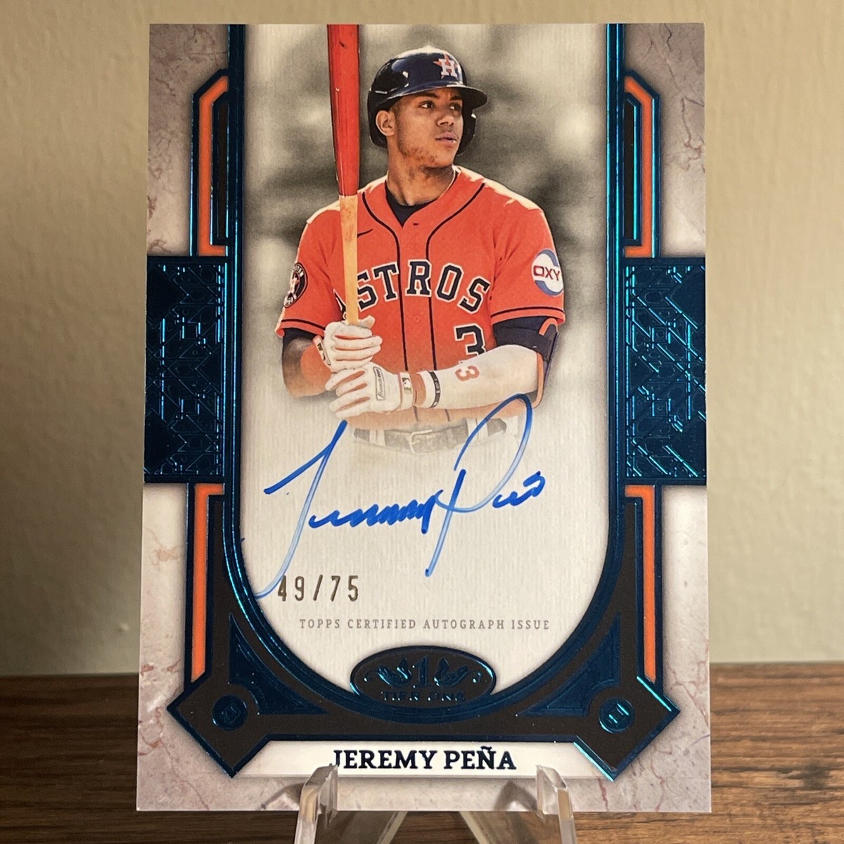 2024 Topps Tier 1 Houston Astros Jeremy Pena /75 PPA-JP ON CARD