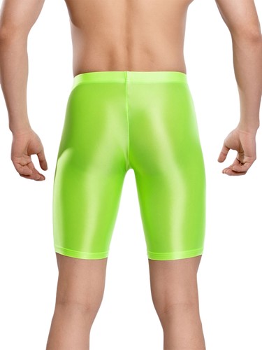 Mens Ice Silky Stretchy Glossy Boxer Shorts Panties Bulge Underwear Swimming - Picture 13 of 78