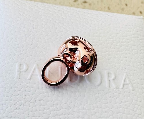 Charm Pandora oro rosa 14k, campana festiva pendente #782376C00 + confezione regalo GRATIS + etichetta - Foto 4 di 6