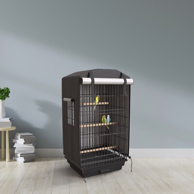 Universal Bird Cage Cover Small Animal Pet Good Night Blackout - Black