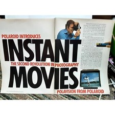 1978 Polaroid Polavision Camera Cassette Ad Vintage Print Ad 70s