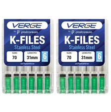 2X Size 70 31mm Endo K-Files, Endodontic Dental K Files (Stainless Steel)