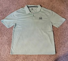 Realtree Fishing Shirt Polo Size Large Green