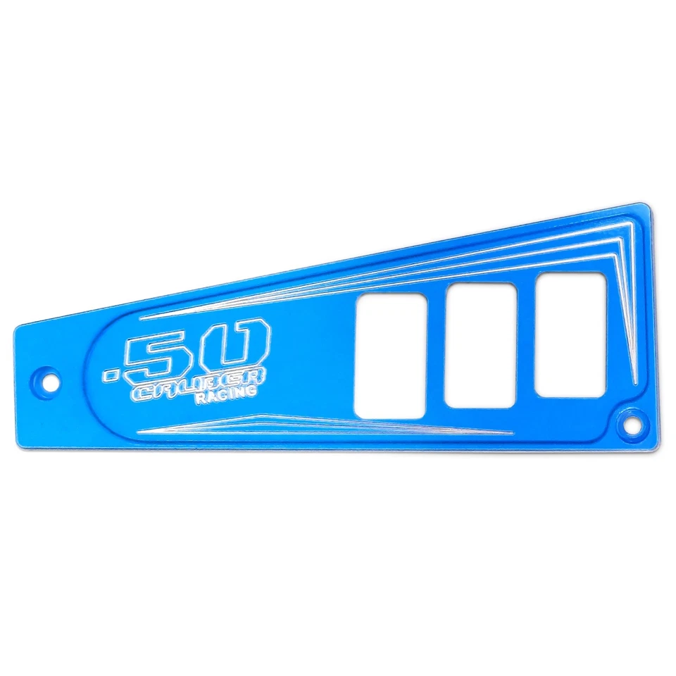 Painel de painel 3 peças Ride Command 6 interruptores Polaris RZR XP1000 Turbo S 1000 900 azul - Imagem 3 de 4