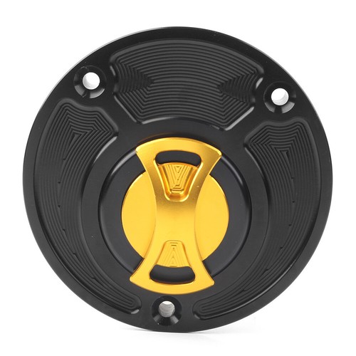 1pc Motorcycle Gold Fuel Gas Tank Cap Cover For Yamaha FJ-09/MT-09 Tracer 15-16 - Picture 3 of 4