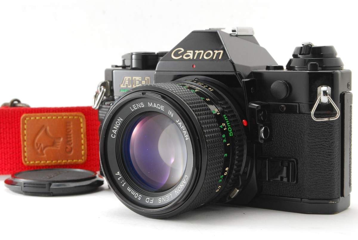 Canon AE-1 PROGRAM ブラック + FD 50mm F2 Canon A-1 with 50mm f/1.4 Canon Lens – Film Supply Club