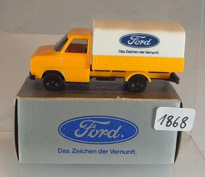 Herpa 1/87 Nr. WeMo Ford Transit Pritsche/Plane OVP #1868