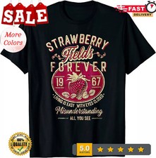 2025/NEW LIMITED Strawberry Fields Forever Living Is Easy T-Shirt