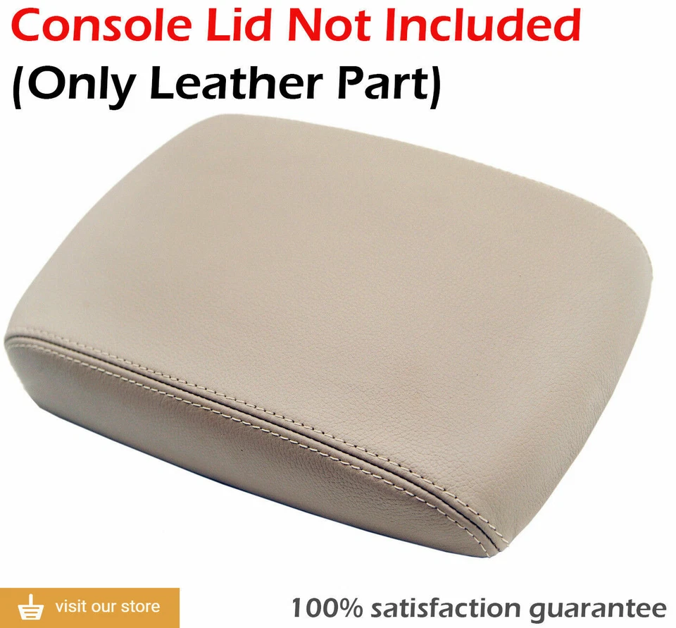 Se adapta a Nissan Máxima 2004-2008 PVC cuero consola tapa reposabrazos cubierta beige Foto 2 de 4
