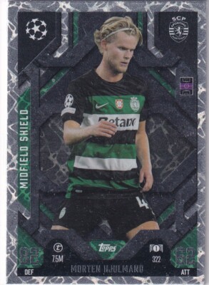 Topps Match Attax CL Extra 24/25 No. 322 Morten Hjulmand Midfield Shield