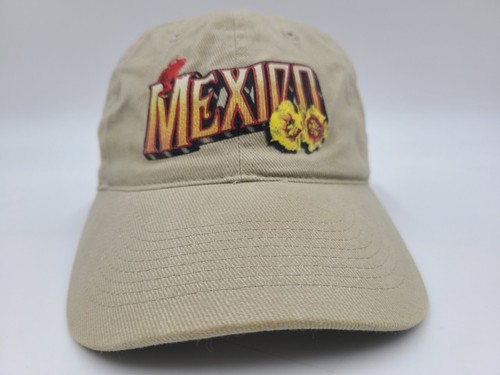 Mexico Zoes Cruises & Tours Adjustable Hat Cap Frog Flowers Dad Men Women Beige - Picture 2 of 15
