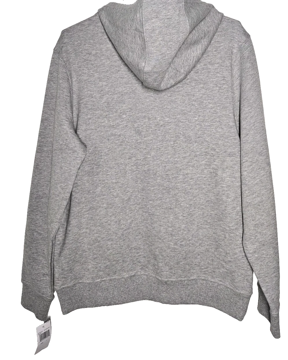 Felpa con cappuccio uomo Michael Kors in pile con logo taglia L aderente grigia nuova