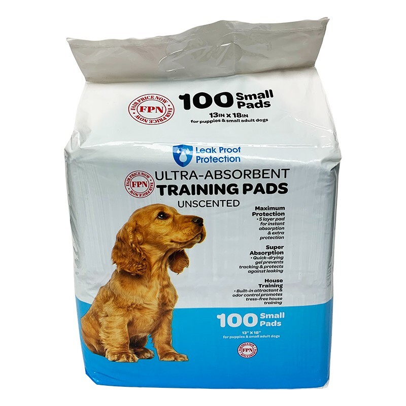 100 Pet Training Pads for Dogs Unscented UltraAbsorbent Puppy