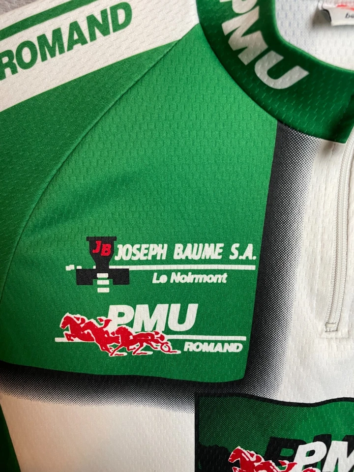 Camisa de ciclismo Bergamo verde poliéster para hombre talla M Foto 2 de 4