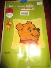 SEARS Vintage WINNIE THE POOH PILLOW Latch Hooking KIT - 1970's