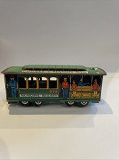 Vintage tin trolley toy Municipal Railway 514 Powell and Mason Sts